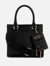 Guess Factory Zinnia Small Satchel In Black