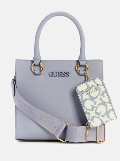 Guess Factory Zinnia Small Satchel In Brown