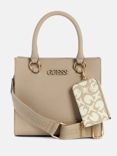 Guess Factory Zinnia Small Satchel In Grey