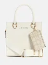 Guess Factory Zinnia Small Satchel In White