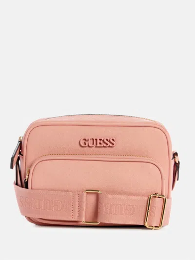 Guess Factory Zinnia Top-zip Crossbody In Multi