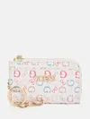 Guess Factory Zip-around Card Case Keychain