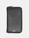 Guess Factory Zip-around Travel Wallet In Black