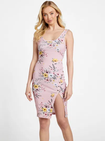 Guess Factory Zuma Bodycon Dress In Pink