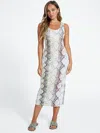 Guess Factory Zuri Printed Midi Dress In Multi