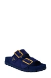 Guess Fasten Sandal In Medium Blue