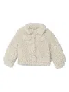 Guess Faux Fur Jacket In Neutrals