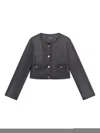 Guess Faux-leather Jacket In Black