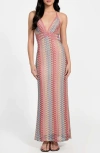 Guess Fearne Knit Halter Dress In Pink