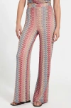 Guess Fearne Knit Wide Leg Pants In Multi