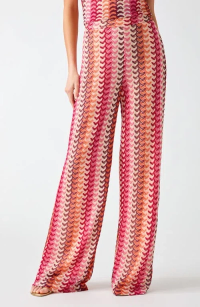 Guess Fearne Knit Wide Leg Pants In Multi