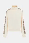 Guess Felpa Britney Full Zip Sweatshirt In Neutral