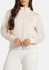 Guess Felpa Gelsey Full Zip Sweatshirt In White
