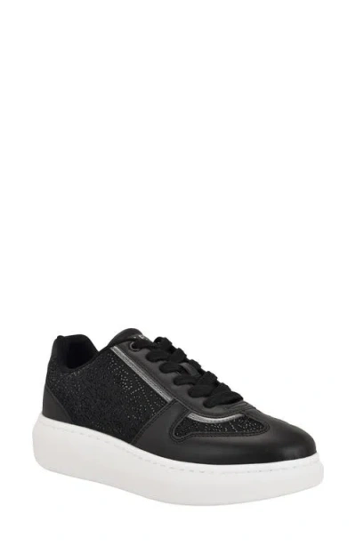 Guess Fhilip Platform Sneaker In Black