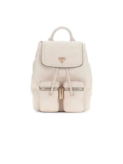 Guess Flap Backpack Backpack In Beige