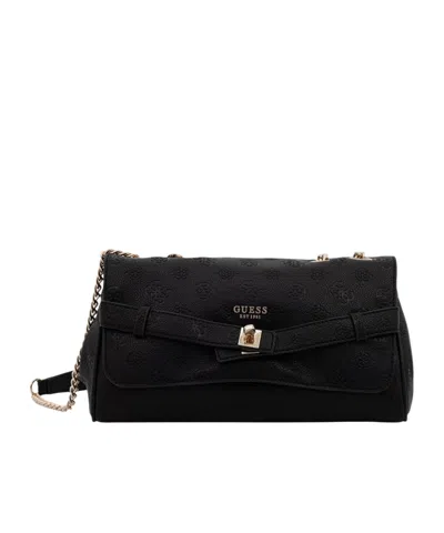 Guess Flap Shoulder Bag In Black