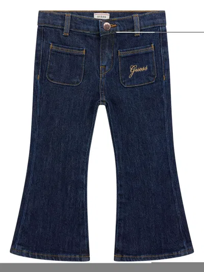 Guess Kids' Flared Jeans In Blue