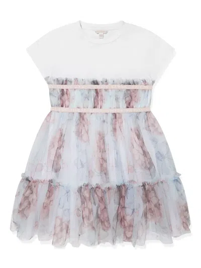 Guess Kids' Flared Mini Dress In White