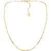 Guess Flat Chain Necklace In Goldtone