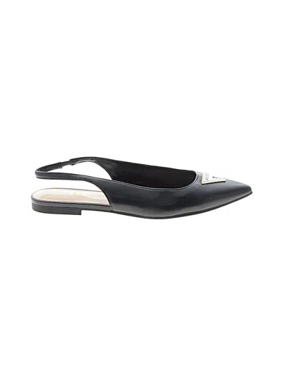 Pre-owned Guess Flats In Black