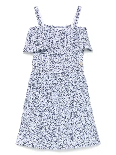 Guess Kids' Floral Dress In Blue