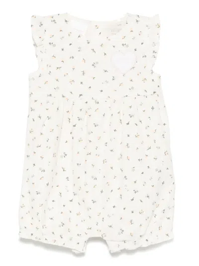 Guess Babies' Floral-print Shortie In Neutrals