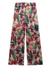 Guess Girls Chiffon Floral Palazzo Pants In Neutrals