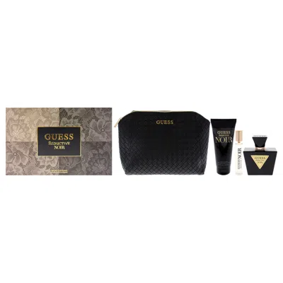 Guess For Women - 4 Pc Gift Set 2.5oz Edt Spray, 0.5oz Edt Spray, 3.4oz Body Lotion, Pouch In Transparent