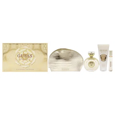 Guess For Women - 4 Pc Gift Set 3.4oz Edp Spray, 0.5oz Edp Travel Spray, 3.4oz Body Lotion, Pouch In Multi