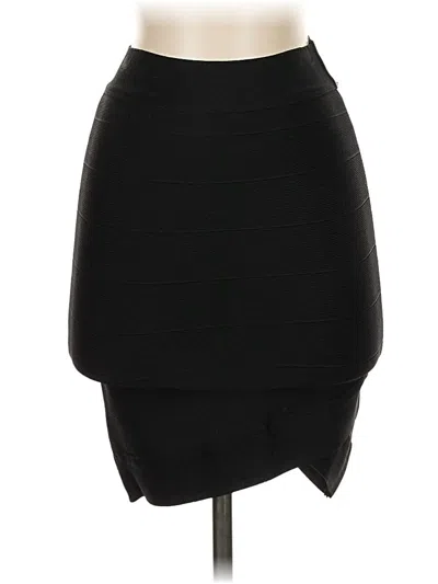 Pre-owned Guess Formal Skirt In Black