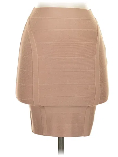 Pre-owned Guess Formal Skirt In Tan