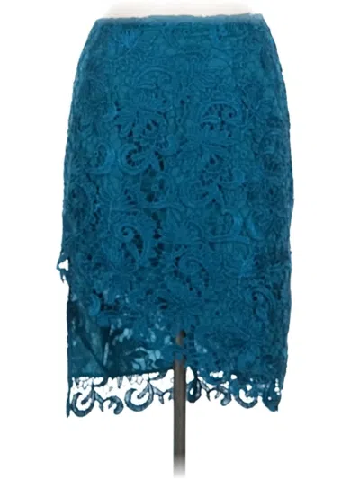 Pre-owned Guess Formal Skirt In Teal