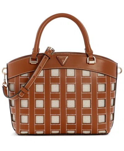 Guess Frankie Small Top Handle Satchel Handbag In Multi