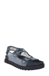 Guess Women's Frella Round Toe Sandals In Medium Blue