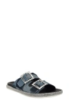 Guess Funzya Slide Sandal In Medium Blue