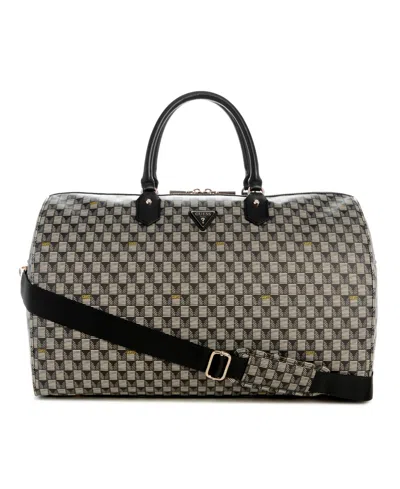 Guess G Wave Weekender Large Duffel Bag In Black Logo