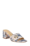 Guess Gallai Slide Sandal In Light Blue