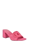 Guess Galsee Sandal In Medium Pink Logo