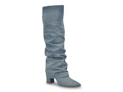 Guess Geima Foldover Boot In Blue