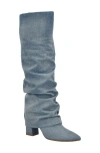 Guess Geima Pointed Toe Slouch Foldover Boot In Multi