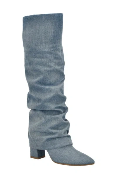 Guess Geima Pointed Toe Slouch Foldover Boot In Multi