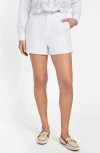 Guess Gen Tailored Linen Shorts In White
