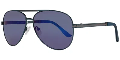 Guess Gf0173 90x Men's Sunglasses Blue Size 61