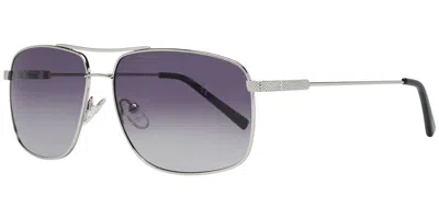 Guess Gf0205 10b Men's Sunglasses Silver Size 59 In Metallic