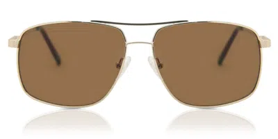 Guess Gf0205 32e Men's Sunglasses Gold Size 59 In Metallic