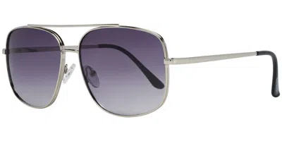 Guess Gf0207 10b Men's Sunglasses Silver Size 60 In Metallic