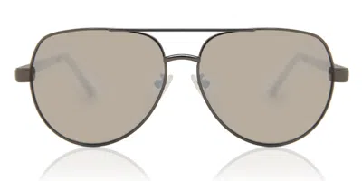 Guess Gf0215 08c Men's Sunglasses Grey Size 60 In Black