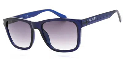 Guess Gf0254 90b Men's Sunglasses Blue Size 57