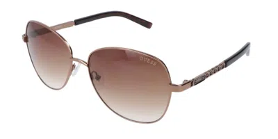 Guess Gf0256 45f Occhiali Da Sole Marroni Per Uomo In Blue