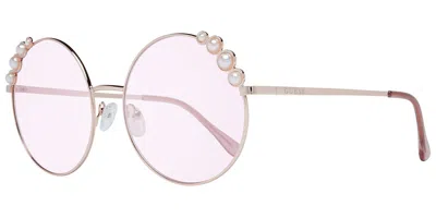 Guess Gf0355 28t Women's Sunglasses Rose-gold Size 58 In Pink